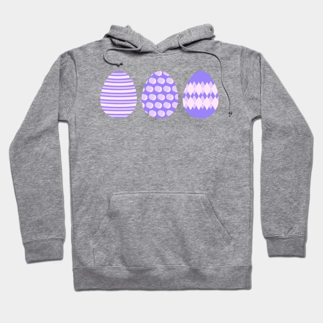 Eggspert Easter Eggs - Decorated Eggs in Purple Hoodie by skauff